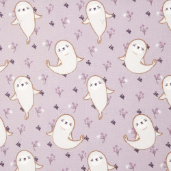 Printed Cotton SEALY Dark Violet / Violet